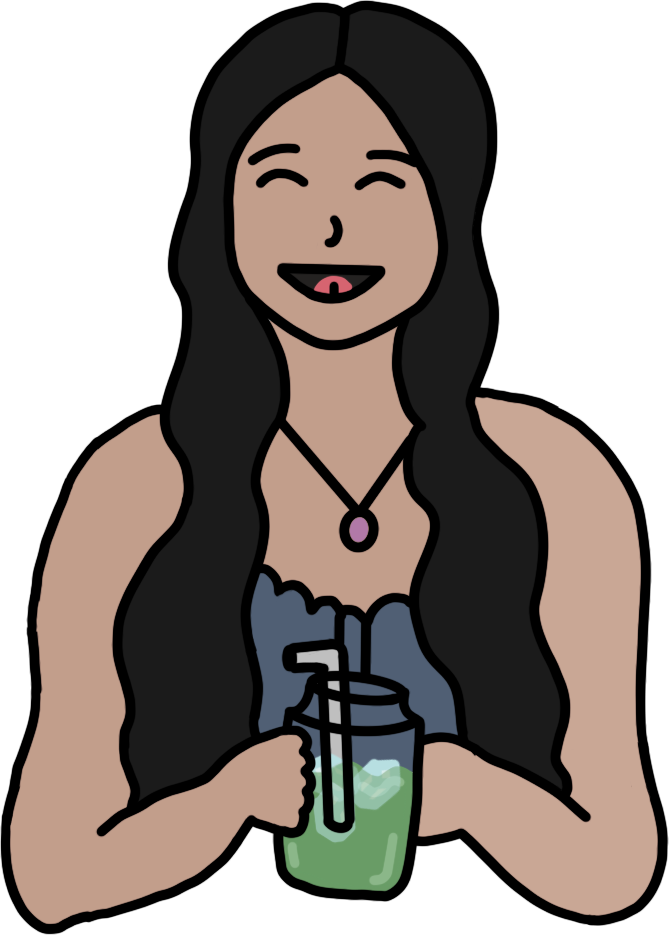 Drawing of Reva Bhatt